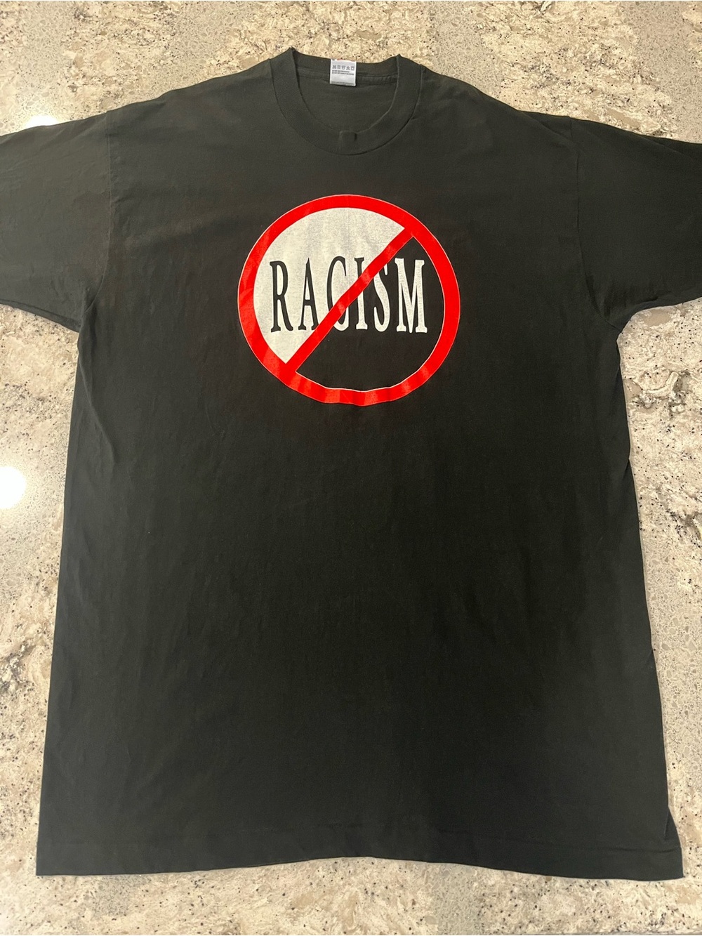 Vintage Early 90s Black Anti-Racism Tee